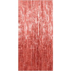 Perdea Franjurata, , Model Decor Petrecere, pentru Fundal de Poze, Amenajare Colorata a Petrecerii, Dimensiune 100x200 cm, Rose Gold