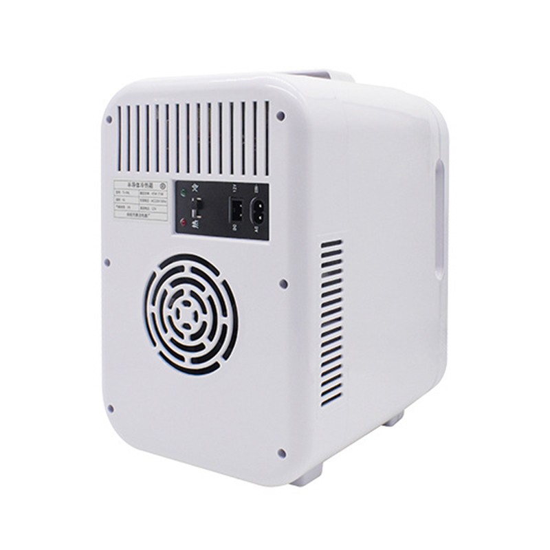 Mini frigider cosmetice, , dubla functie de incalzire/racire, portabil, 12L, alb - imagine 4