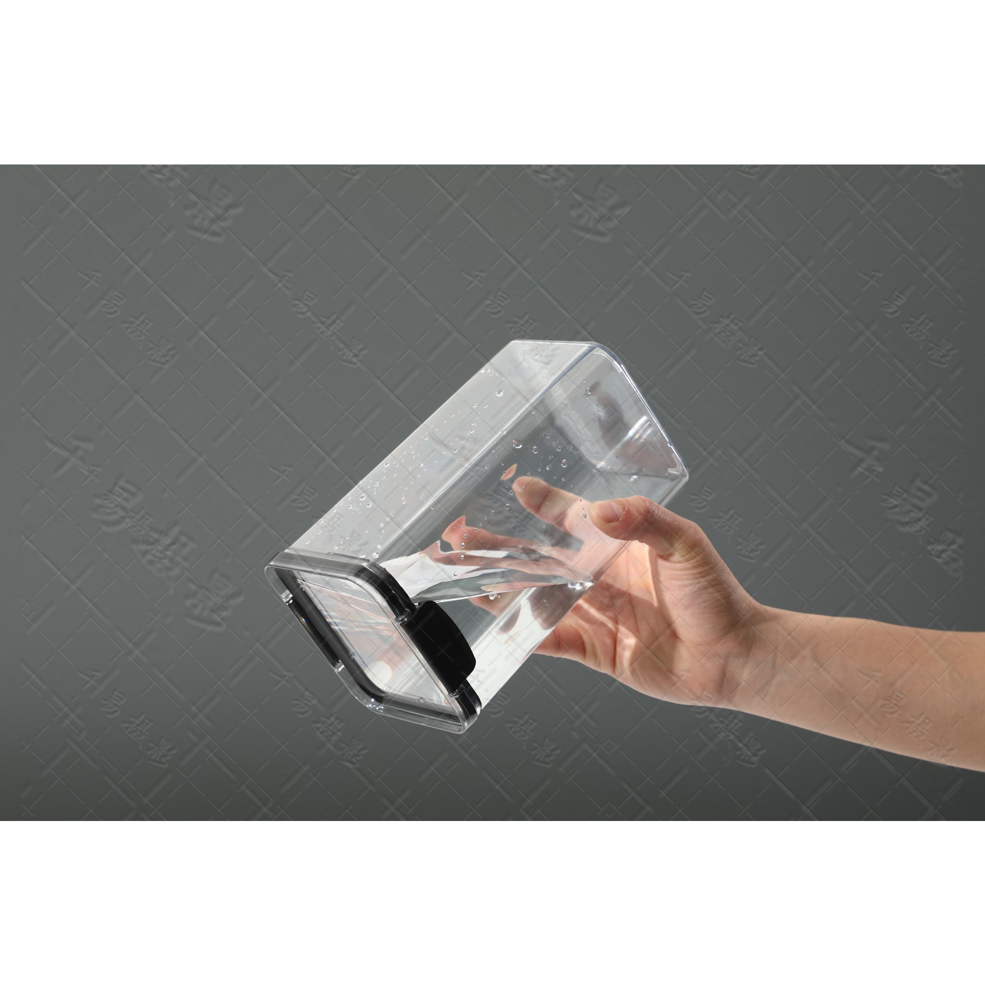 Recipient din Plastic, , pentru Alimente/Obiecte, Inchidere Ermetica, 10.2 x 9.8 cm, 700 ml, Transparent - imagine 4