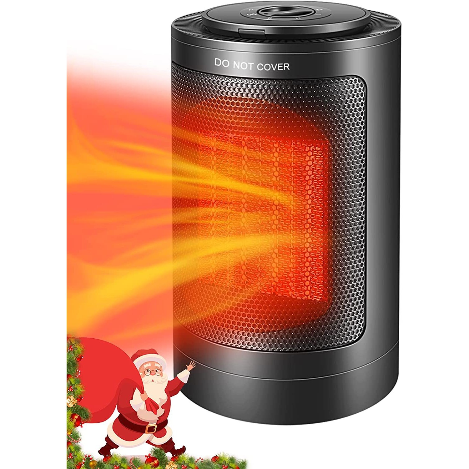 Aeroterma / Radiator ceramic  PTC-1500K1, 1500 W, 2 trepte de putere, termostat reglabil, Negru - imagine 2