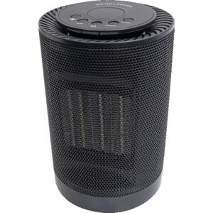 Aeroterma / Radiator ceramic  PTC-1500K1, 1500 W, 2 trepte de putere, termostat reglabil, Negru