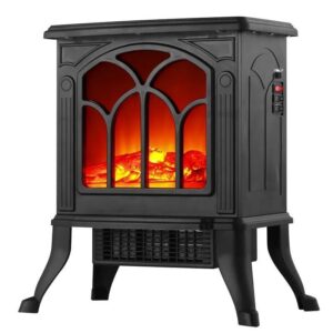 Semineu Electric, , cu Efect Flacara, 1500/1200W, Incalzire PTC, 220 V, din Plastic Ignifug, 38 x 23 x 45 cm, Negru