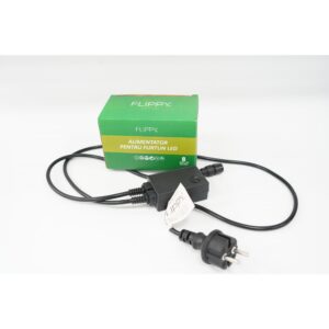Alimentator furtun luminos, rezista pana la 50 m, , 8 jocuri de lumini, fir negru
