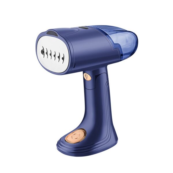 Aparat de Calcat Vertical Portabil cu Abur, , Putere 1500W, Rezervor Detasabil de 138ml, Priza, Functie Anti Calcar si Auto Curatare, Pliabil, cu Perie, 20x10.5x8 cm, Albastru
