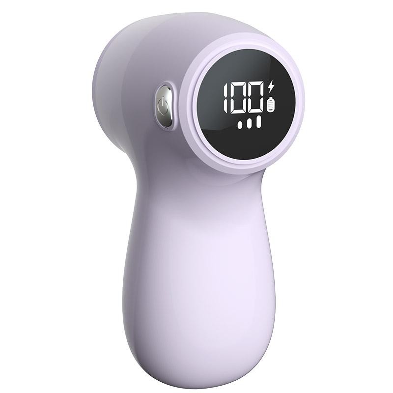 Aparat Electric de Curatat Scame 2in1, , Indepartare Scame si Aspirare, 15 x 8.5 cm, din ABS si Otel Inoxidabil, Incarcare USB Tip C, Mov