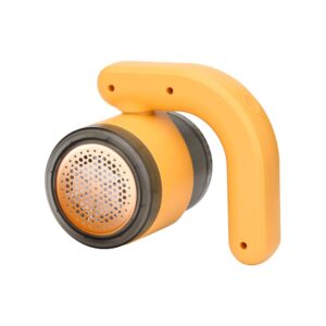 Aparat Pentru Curatat Scame, Par Si Praf, , cu LED, Pentru Diferite Tipuri De Material, Cu Lame Din Otel Inoxidabil, Compartiment de Depozitare, Maner Reglabil, 11x10.5x8.7 cm, Galben