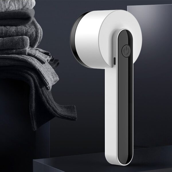 Aparat Pentru Curatat Scame, Par Si Praf, , Trimmer pentru Diferite Tipuri De Material, Cu Lame Din Otel Inoxidabil, Maner Ergonomic, Incarcare Prin USB, Alb - imagine 2