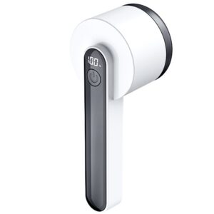 Aparat Pentru Curatat Scame, Par Si Praf, , Trimmer pentru Diferite Tipuri De Material, Cu Lame Din Otel Inoxidabil, Maner Ergonomic, Incarcare Prin USB, Alb