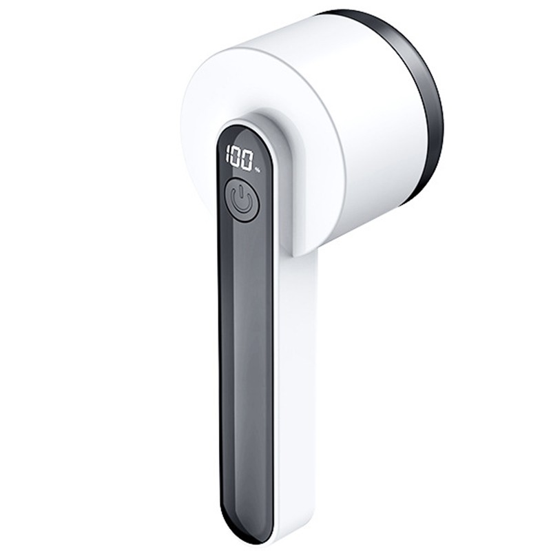 Aparat Pentru Curatat Scame, Par Si Praf, , Trimmer pentru Diferite Tipuri De Material, Cu Lame Din Otel Inoxidabil, Maner Ergonomic, Incarcare Prin USB, Alb