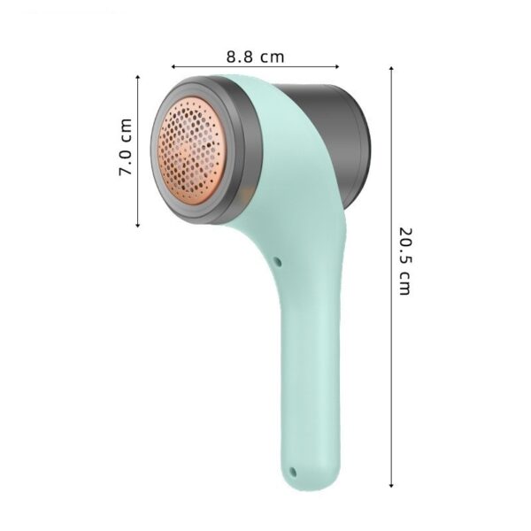 Aparat Scame si Par Haine, , Electric, USB inclus, Periuta Curatare, pentru Diferite Tesaturi, 3 Trepte, 20.5 x 8.8 x 7 cm, Verde - imagine 4