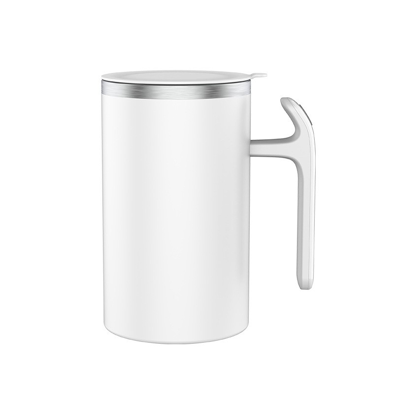 Cana portabila cu mixer incorporat, , pe baterii, 380 ml, alb