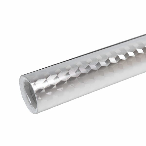 Autocolant pentru BucÄƒtÄƒrie, , Tip Folie de Aluminiu, Rezistent la Ulei, UmezealÄƒ, Temperaturi Inalte, pentru Dulapuri, Perete, Blat, Argintiu, 60cm x 1m