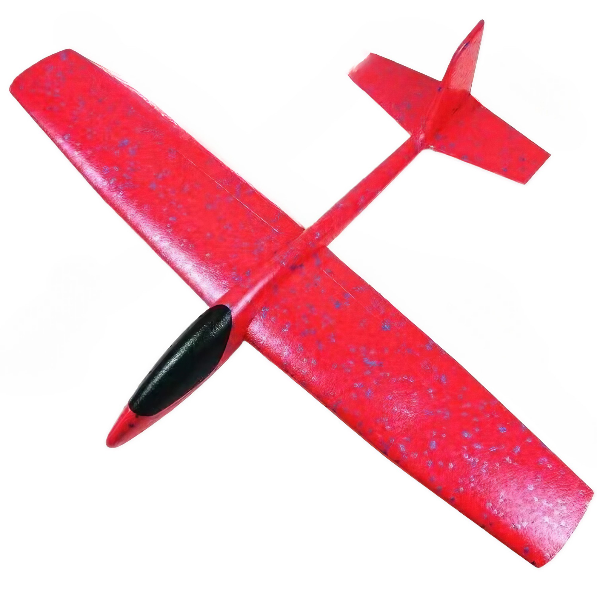 Avion Planor , din Polistiren, Lungime 84 cm , Jucarie Recreativa, Cascadorii, Rosu
