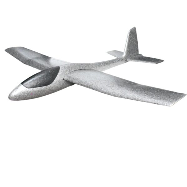 Avion Zburator, , Tip Planor, 83 cm Lungime, +3 Ani, din Polistiren, Aruncare 10 - 30 m, Gri - imagine 2