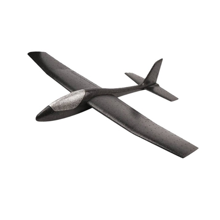 Avion Zburator, , Tip Planor, 83 cm Lungime, +3 Ani, din Polistiren, Aruncare 10 - 30 m, Negru