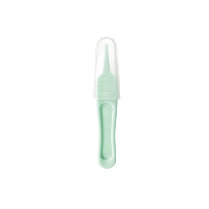 Set Aspirator Nazal pentru Copii, , Manual, Anti-Reflux, cu Pompita, Usor de Curatat, Varf din Silicon, 11.2x4cm, Verde - imagine 2