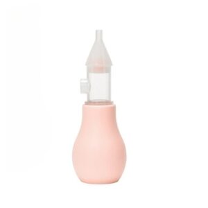 Set Aspirator Nazal pentru Copii, , Manual, Anti-Reflux, cu Pompita, Usor de Curatat, Varf din Silicon, 11.2x4cm, Roz