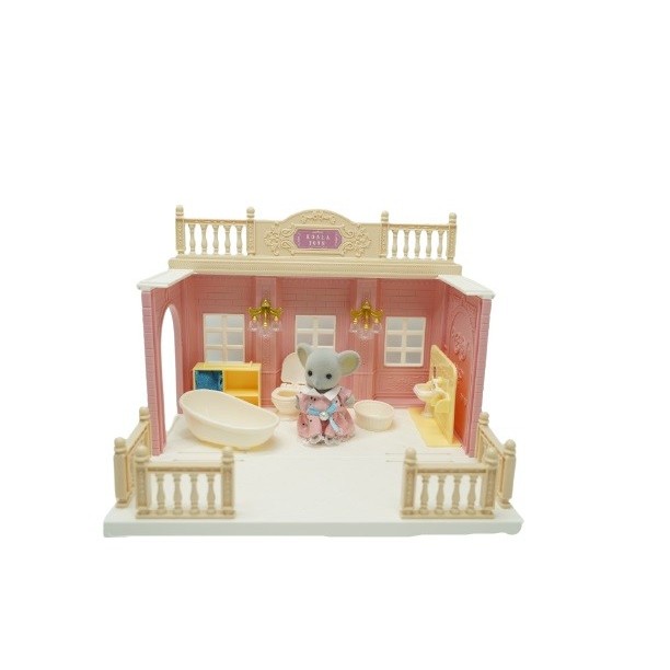 Baie pentru papusi cu mobilier si figurina - imagine 2