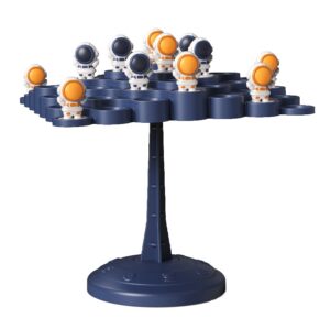 Joc Interactiv, , Astronauti in Echilibru, +3 Ani, din Plastic, 50 de Pioni, Placa de Echilibru, Roata cu Pedepse, Zar, 14 x 7 x 14 cm, Albastru
