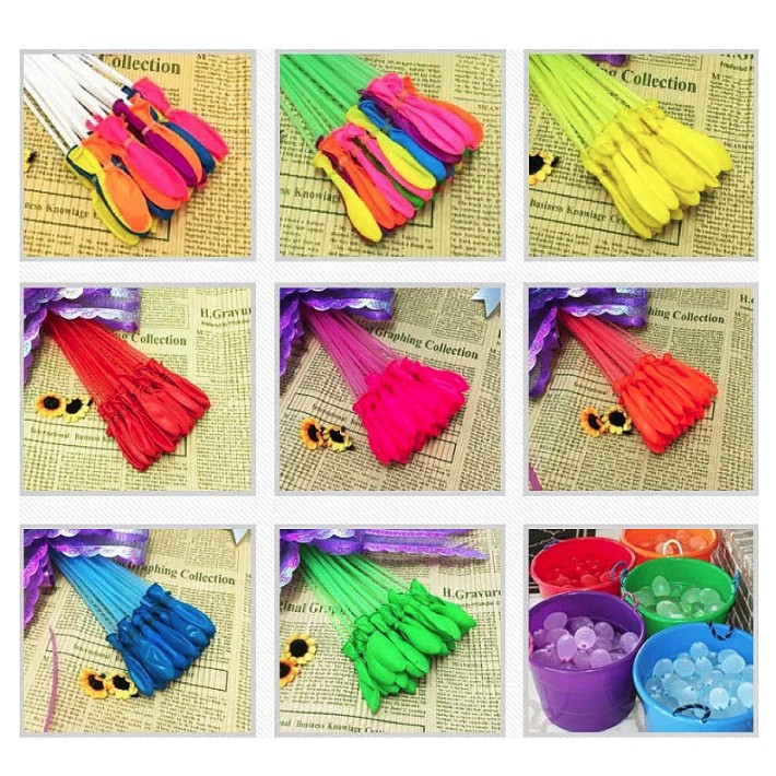 Baloane de Apa pentru Distractii, , Baloane cu Umplere Rapida, Baloane de Lupta cu Apa, 111 bucati, din Emulsie, Multicolor - imagine 4