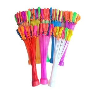 Set 111 Baloane din Latex, , Aqua Party, Sistem de Umplere Rapida, 10 cm Diametru, Multicolor