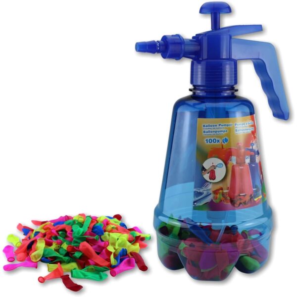 Set 300 de Baloane cu Apa, , Rezervor de Apa de Umplut, 1.5L, Autosigilate, 34 x 27 x 10 cm, Multicolor