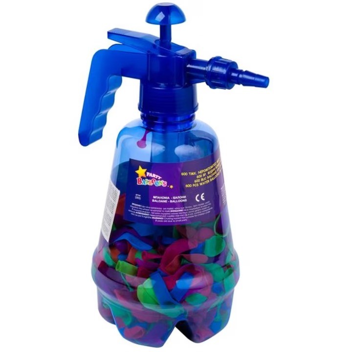 Set 300 de Baloane cu Apa, , Rezervor de Apa de Umplut, 1.5L, Autosigilate, 34 x 27 x 10 cm, Multicolor - imagine 4