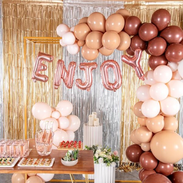 Balon Folie Metalizata Litera Y, , 40 cm, Umflati cu Heliu sau Aer, Ambalaj Individual, Pai inclus, Rose Gold - imagine 4