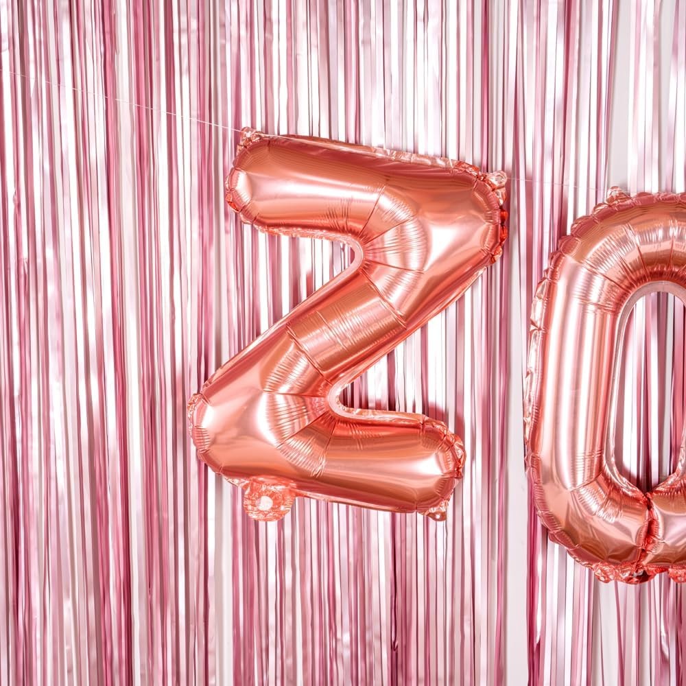 Balon Folie Metalizata Litera Z, , 40 cm, Umflati cu Heliu sau Aer, Ambalaj Individual, Pai inclus, Rose Gold - imagine 4
