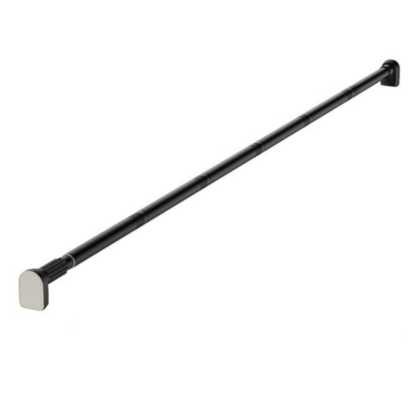 Bara Telescopica Multifunctionala, , din Otel Inoxidabil si ABS, Utilizare Universala, Extensie 220 - 240 cm, Fara Perforare Perete, Negru