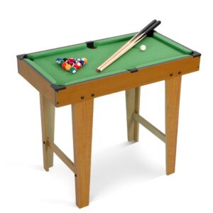 Mini Masa de Biliard pentru Copii, , Durabil, Usor de Transportat, 2 Tacuri, 16 Bile, 120x61x77.5 cm