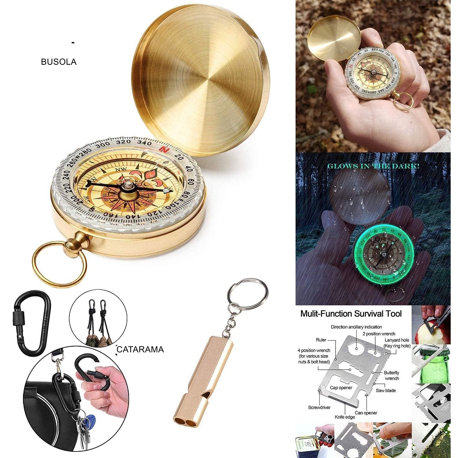 Kit supravietuire multifuncional , 40 de Instrumente Profesionale, Echipament de prim-ajutor, Drumetie, Camping - imagine 2