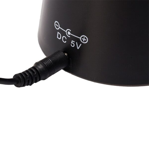 Ventilator Exterior, , Repelent pentru Muste/Tantari, Cablu USB, Slot Baterii, 9 x 9 x 20 cm, Negru - imagine 3