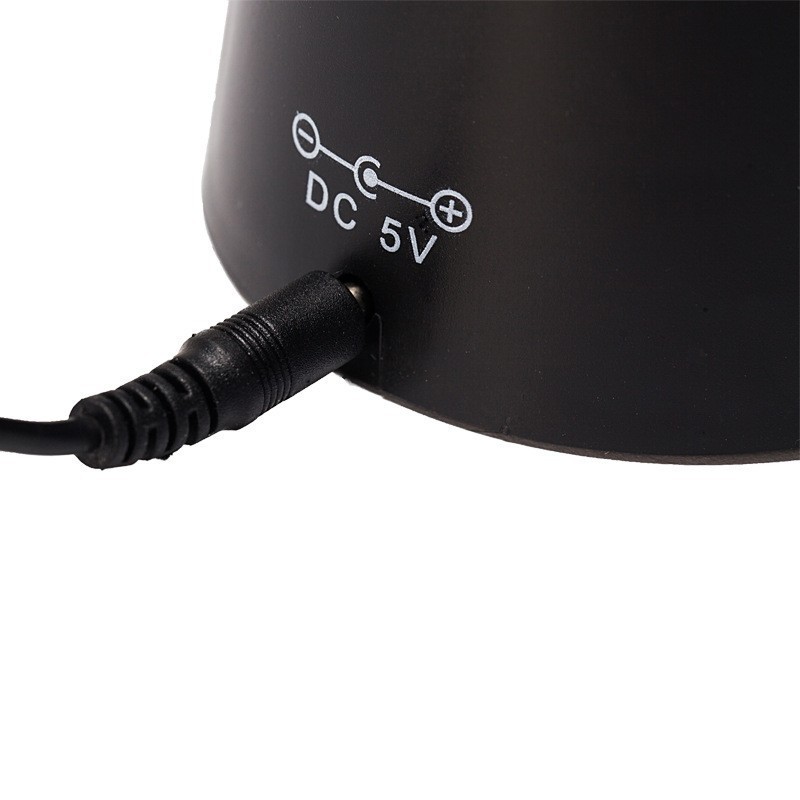 Ventilator Exterior, , Repelent pentru Muste/Tantari, Cablu USB, Slot Baterii, 9 x 9 x 20 cm, Negru - imagine 3