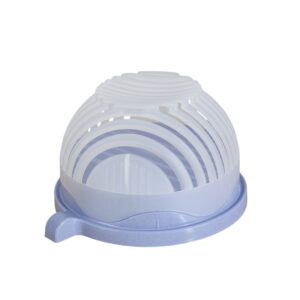 Bol Feliator pentru Salata, , Castron Multifunctional pentru Legume si Fructe, pentru Spalat si Taiat Legumele, cu Scurgere si Tocator, Ergonomic, Protectie pentru Maini, 21x18.5x11.5 cm, Mov