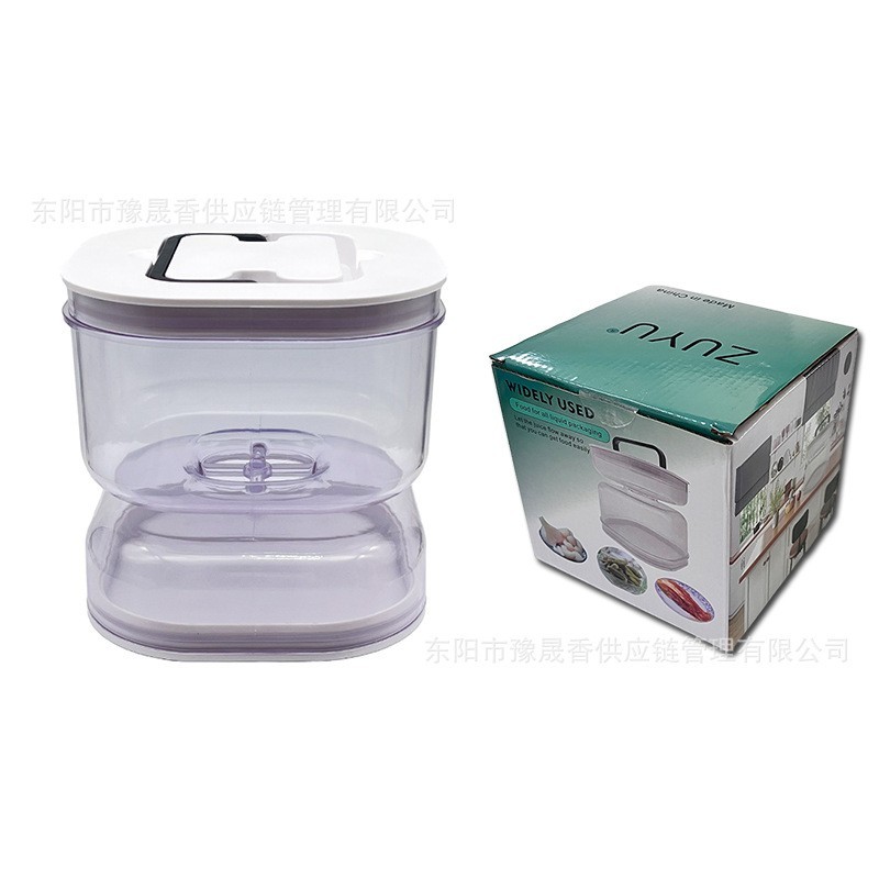 Borcan pentru Muraturi, , cu Separator pentru Lichide, Ermetic, Termorezistent, Tip Clepsidra, 1400 ml, ABS, Alb, 13.5x9.5 cm - imagine 2