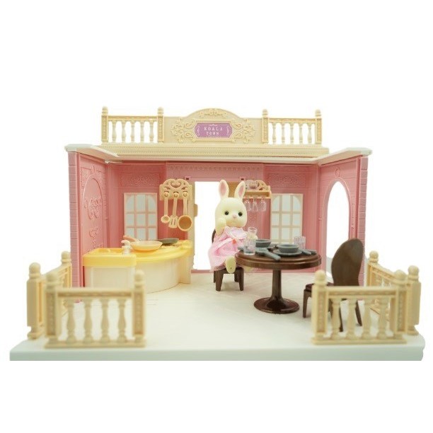 Bucatarie pentru papusi cu mobilier si figurina - imagine 2
