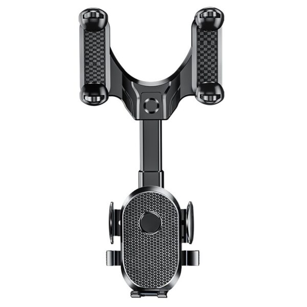 Suport Telefon Auto, , Pentru Oglinda Retrovizoare, din ABS, Reglabil 360Â°, Negru