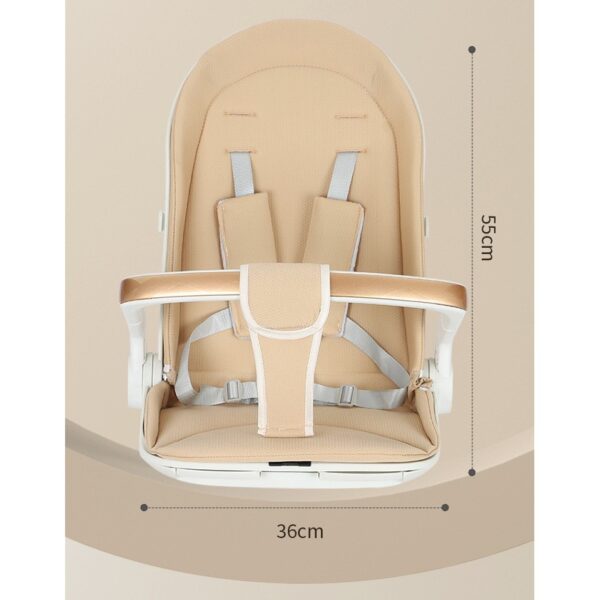 Carucior Sport  3in1, 6-36 Luni, Reversibil, Pliabil, Tavita pentru Masa, Pozitie de Somn, Centura de Siguranta, Roti 360, Suport Pahar, Copertina pentru Soare, 32x63x95cm, Alb, Model Ursulet