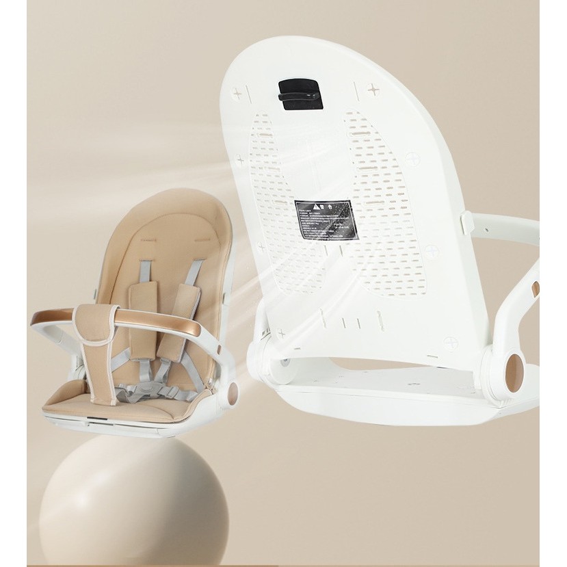 Carucior Sport  3in1, 6-36 Luni, Reversibil, Pliabil, Tavita pentru Masa, Pozitie de Somn, Centura de Siguranta, Roti 360, Suport Pahar, Copertina pentru Soare, 32x63x95cm, Alb, Model Ursulet - imagine 2