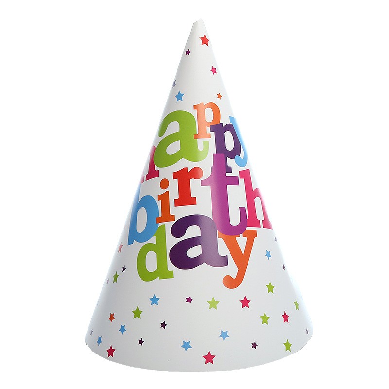 Set 6 Coifuri pentru Petrecere, , Colectia Happy Birthday, Multicolor