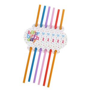 Set 6 Paie, , Colectia Happy Birthday, 26 cm, din Carton/Plastic, Multicolor
