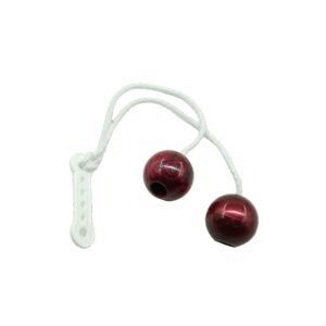Jucarie interactiva cu bile, , Clackers ball, antistres, Visiniu, 40 mm