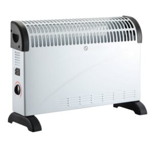 Convector Electric Clasic, , 2000W, 3 Trepte de Putere, Termostat, 53x19.8x38 cm, Alb