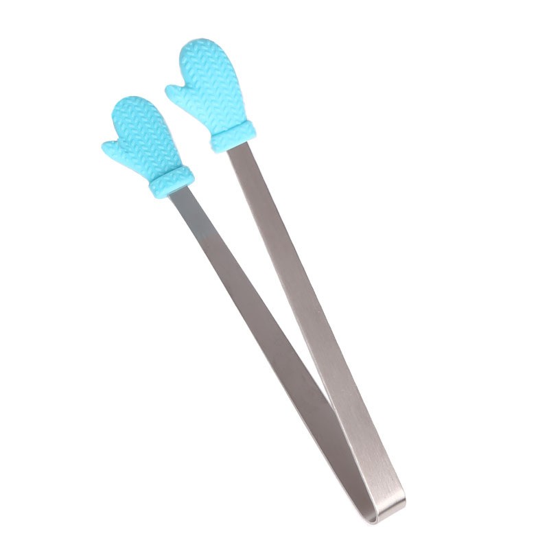 Cleste Creativ pentru Mancare, , Model Manusi din Silicon, 14.5x3 cm, Rezistent la Temperaturi Inalte si Coroziune, Albastru - imagine 3