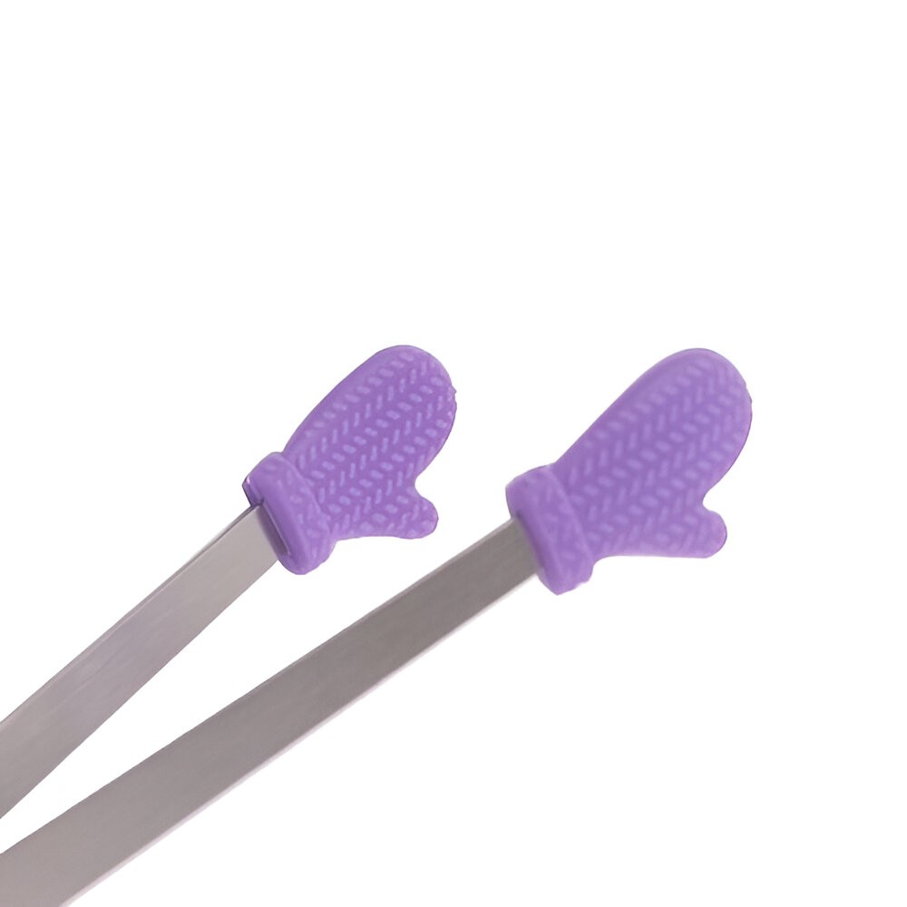 Cleste Creativ pentru Mancare, , Model Manusi din Silicon, 14.5x3 cm, Rezistent la Temperaturi Inalte si Coroziune, Mov - imagine 3