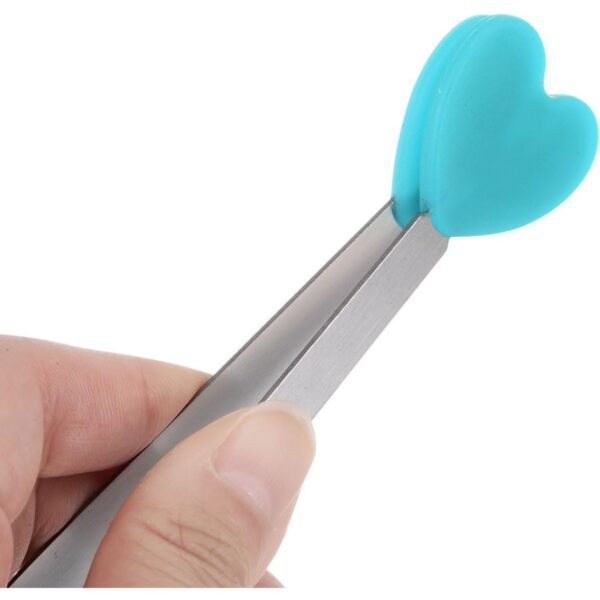 Cleste Creativ pentru Mancare, , Model Inimioare din Silicon, 14.5x3 cm, Rezistent la Temperaturi Inalte si Coroziune, Albastru - imagine 4