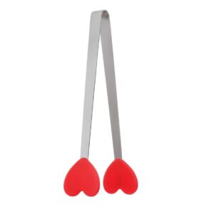Cleste Creativ pentru Mancare, , Model Inimioare din Silicon, 14.5x3 cm, Rezistent la Temperaturi Inalte si Coroziune, Rosu