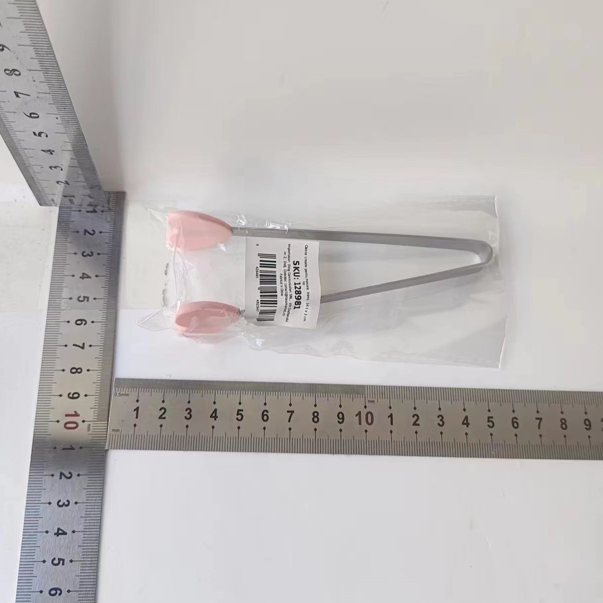 Cleste Creativ pentru Mancare, , Model Inimioare din Silicon, 14.5x3 cm, Rezistent la Temperaturi Inalte si Coroziune, Roz - imagine 2