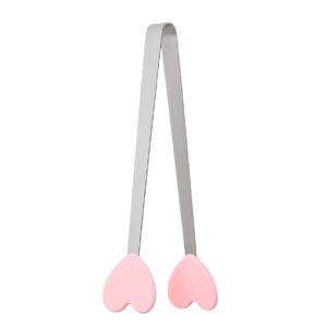 Cleste Creativ pentru Mancare, , Model Inimioare din Silicon, 14.5x3 cm, Rezistent la Temperaturi Inalte si Coroziune, Roz